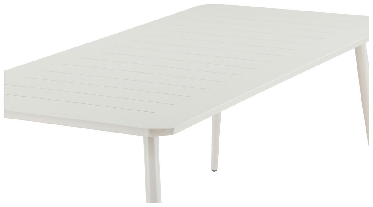 UTEBORD metall rektangulär  - beige, Klassisk, metall (200/90/75cm) - Gardenson