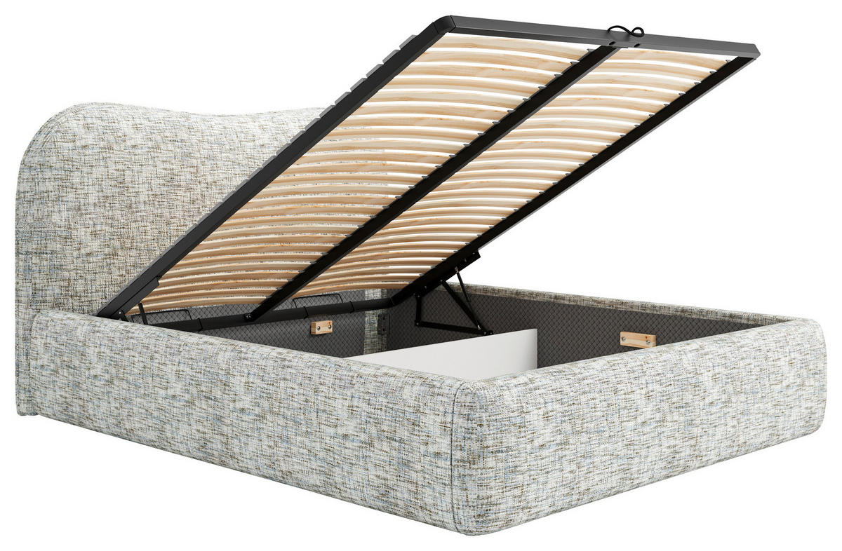 POLSTERBETT 140/200 cm  in Naturfarben  - Naturfarben, Modern, Holz/Holzwerkstoff (140/200cm) - MID.YOU