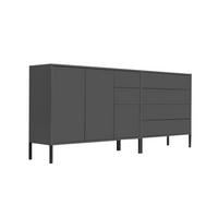 SIDEBOARD  in 184,5/86/33 cm  - Anthrazit, MODERN, Holzwerkstoff/Metall (184,5/86/33cm) - MID.YOU