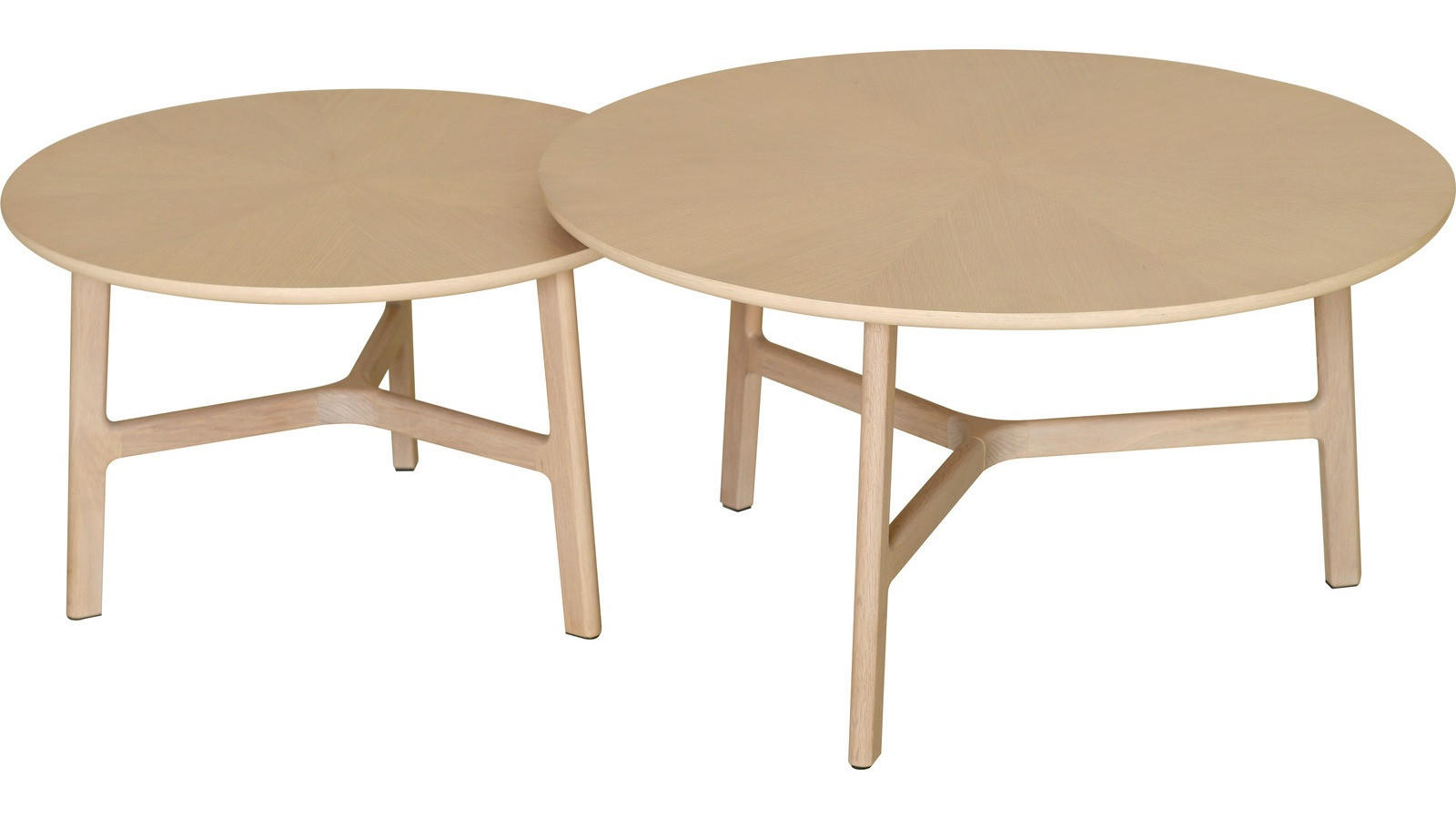 SOFFBORD i trä 85/85/45 cm  - ek Bianco, Design, trä (85/85/45cm) - Best Price