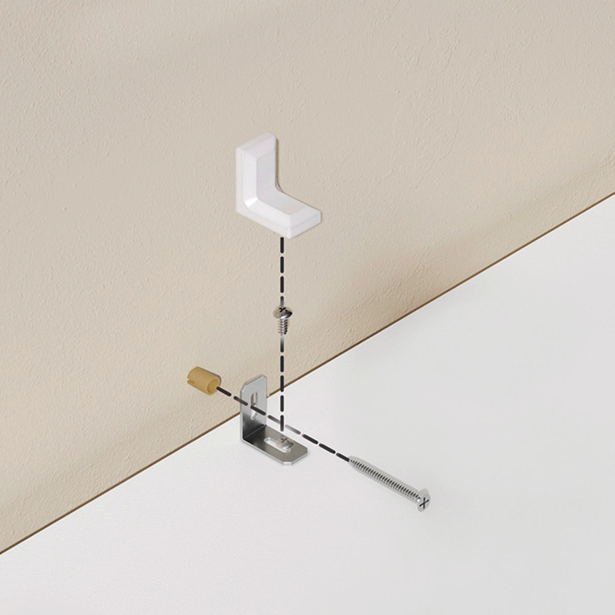 REGAL Weiß  - Schwarz/Weiß, Trend, Holzwerkstoff/Metall (31,8/175/24cm) - Boxxx