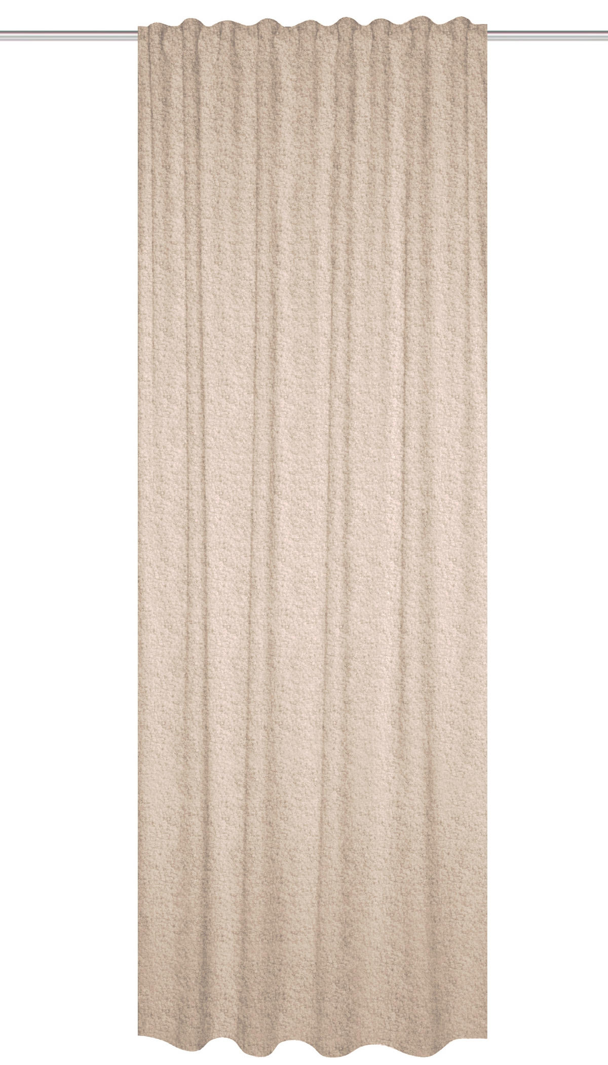 WÄRMESCHUTZVORHANG blickdicht  - Beige, Basics, Textil (135/245cm)