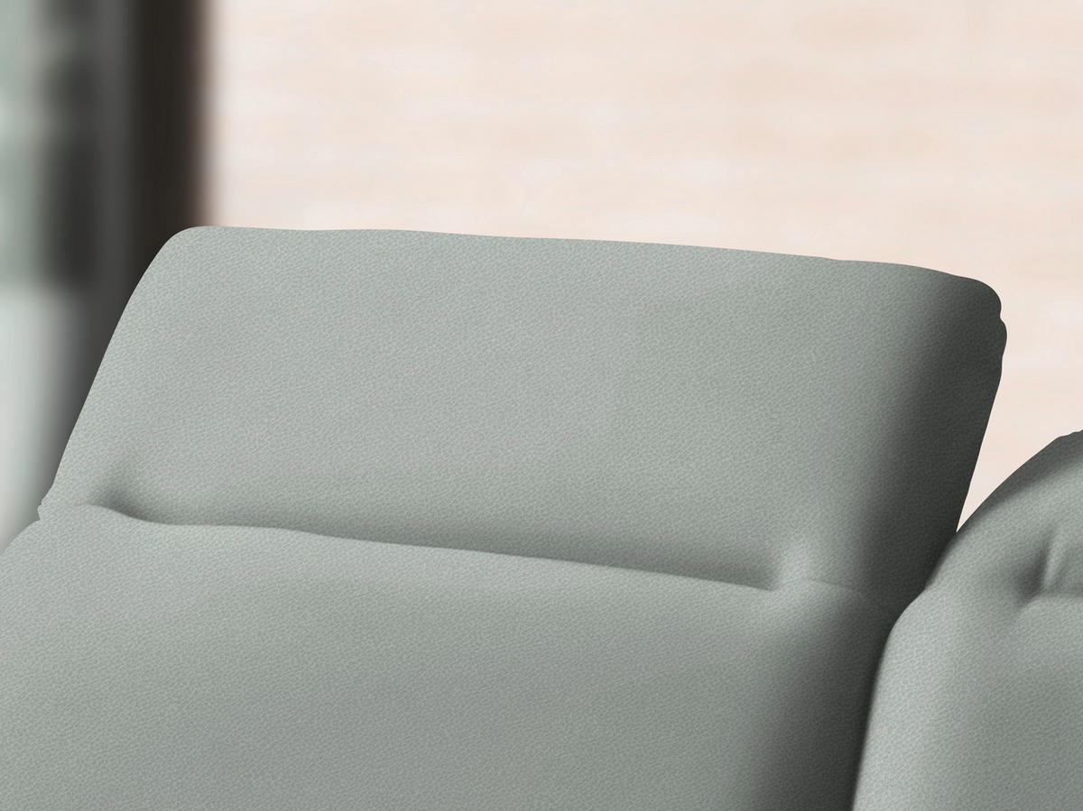 ECKSOFA in Flachgewebe Hellgrau  - Hellgrau/Schwarz, Design, Textil/Metall (180/289cm) - Stylife