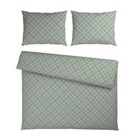 BETTWÄSCHESET Flanell 200/210 cm  65 cm/100 cm  - Grün, Konventionell, Textil (200/210cm) - Esposa