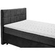 BOXSPRINGBETT 140/200 cm  in Schwarz  - Schwarz, Design, Holzwerkstoff/Kunststoff (140/200cm) - Xora