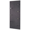 WANDGARDEROBE  in Grau, Chromfarben  - Chromfarben/Grau, Design, Holzwerkstoff/Metall (80/30/5,5cm)