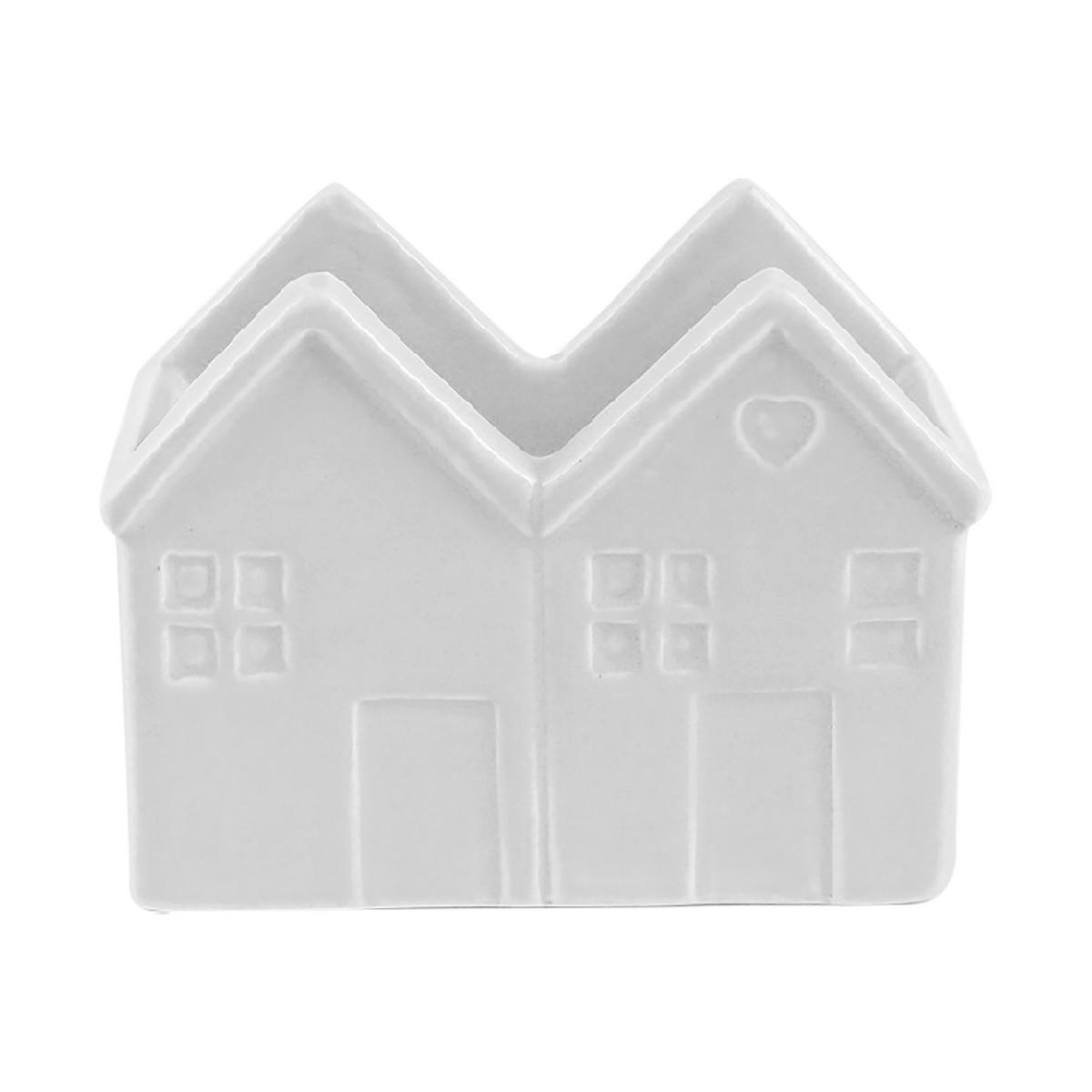 VASE 8.7 cm  - Weiss, Trend, Keramik (11,3/5,8/8,7cm) - Ambia Home