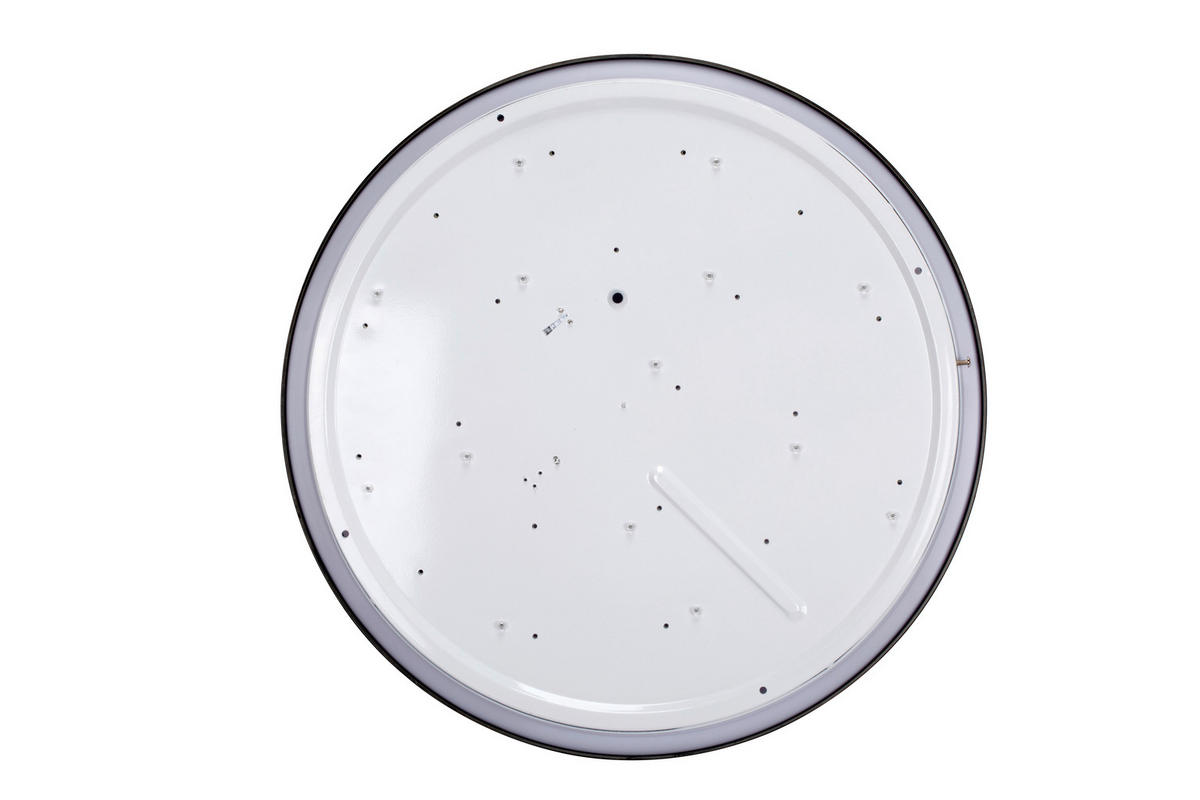 LED PLAFONJERA - bela/crna, Osnovno, metal/plastika (49/7,5cm) - Novel