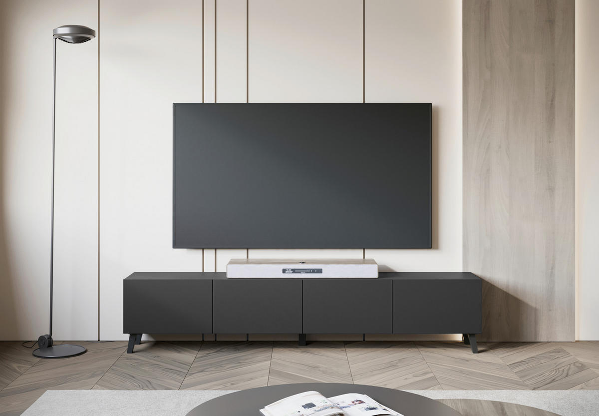 LOWBOARD  in 190/40/32 cm  - Schwarz, Design, Holz/Holzwerkstoff (190/40/32cm) - Livetastic