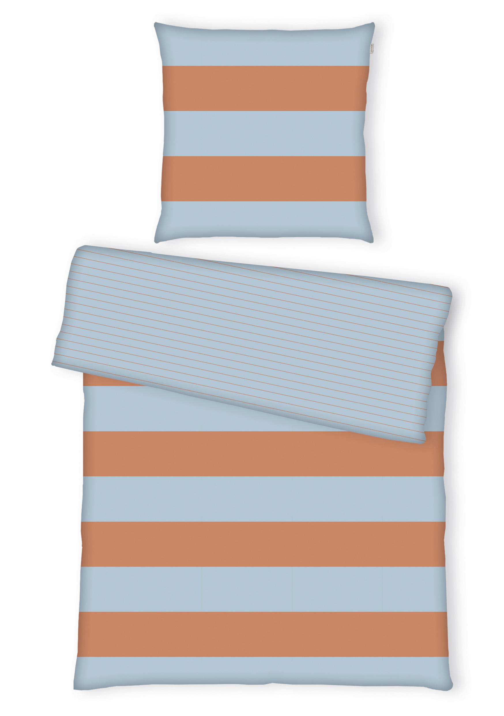 WENDEBETTWÄSCHE Renforcé 200/200 cm  - Koralle/Hellblau, Design, Textil (200/200cm) - Tom Tailor