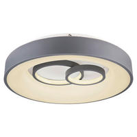 LED-DECKENLEUCHTE 50 W  48/10 cm    - Weiss/Grau, Basics, Kunststoff/Metall (48/10cm) - Globo