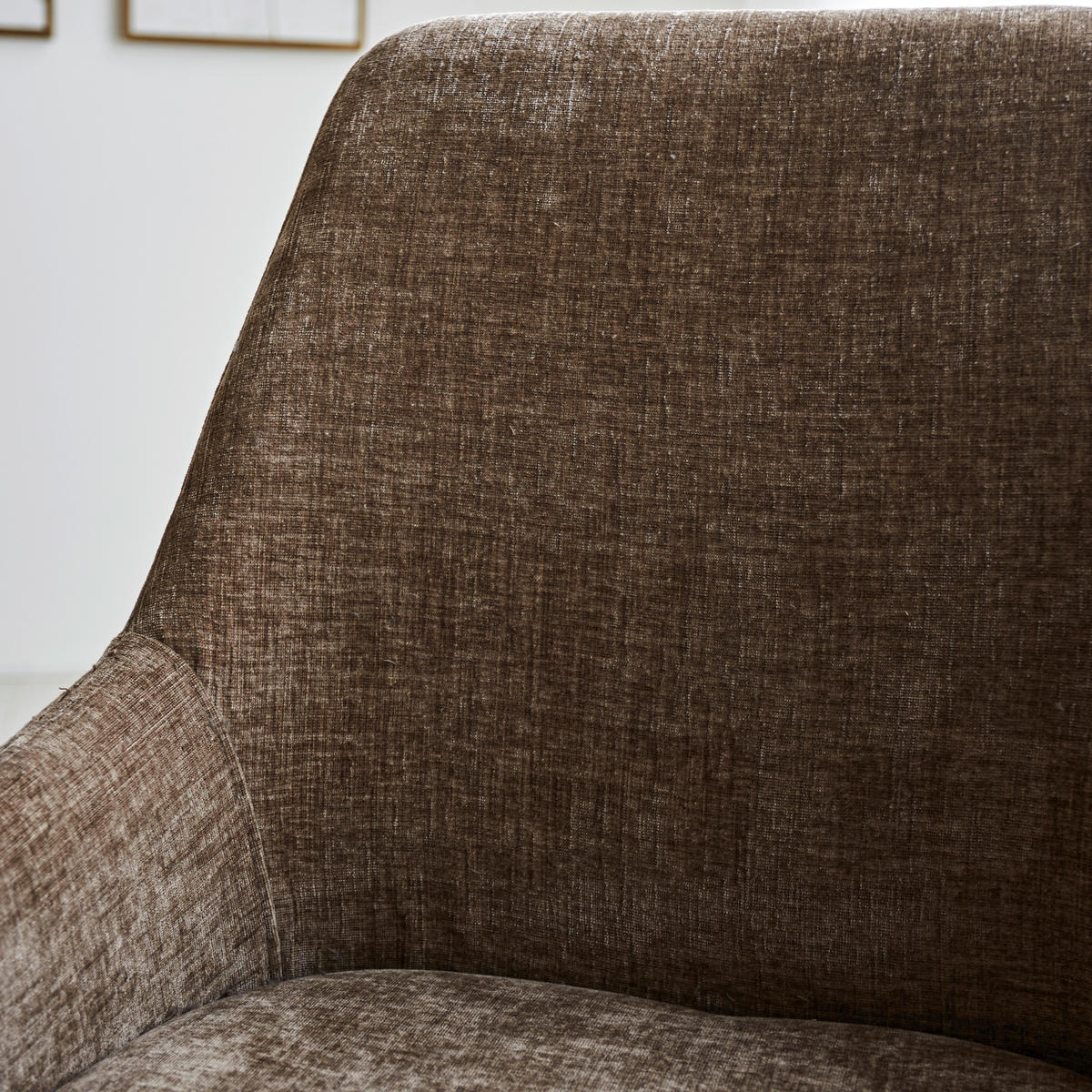 SADA STOLIČIEK 2 kus - hnedá/čierna, Modern, kov/textil (52/86/44cm) - MID.YOU