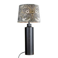 TISCHLEUCHTE Solo   - Schwarz/Grün, KONVENTIONELL, Metall (58cm) - PR Home