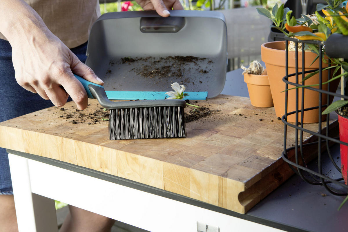 BALKON BOX - Blau/Anthrazit, Basics, Kunststoff/Metall (28/12/27cm) - Gardena