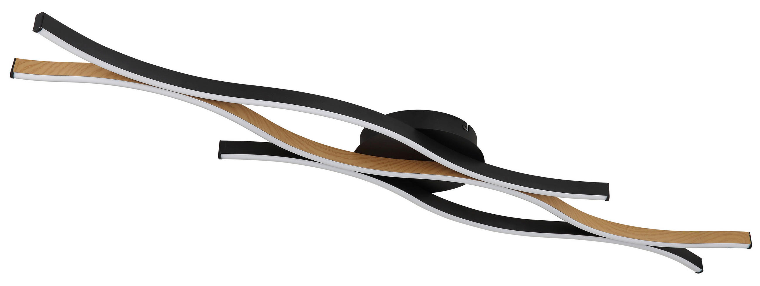 PLAFONJERA GERONIMO  - opal/tamnobraon, Osnovno, metal/plastika (108/18/6cm)