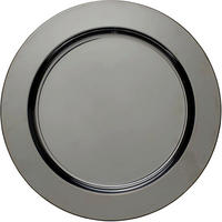 PLATZTELLER 33 cm 2-teilig  - Schwarz, Basics, Metall (33cm) - Echtwerk