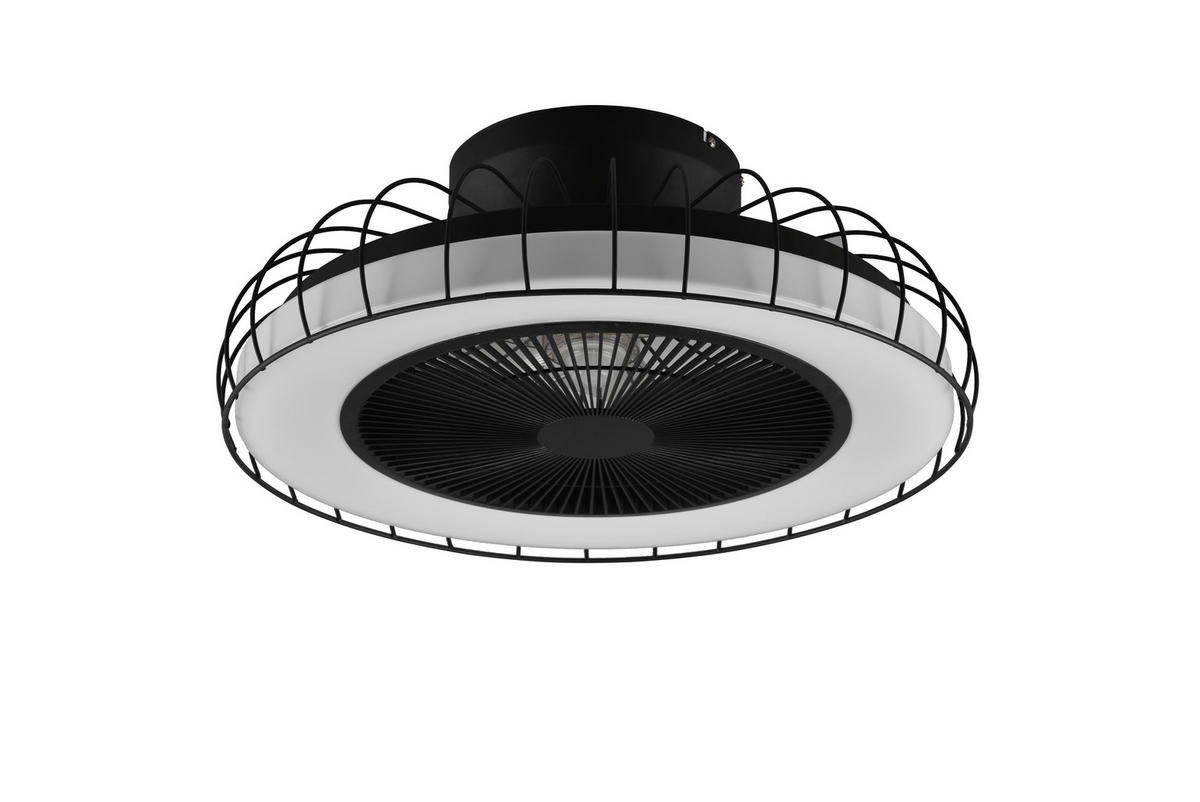 PLAFONSKI VENTILATOR  Sandfjord  - bela/crna, Osnovno, metal/plastika (52.0/21.0cm)
