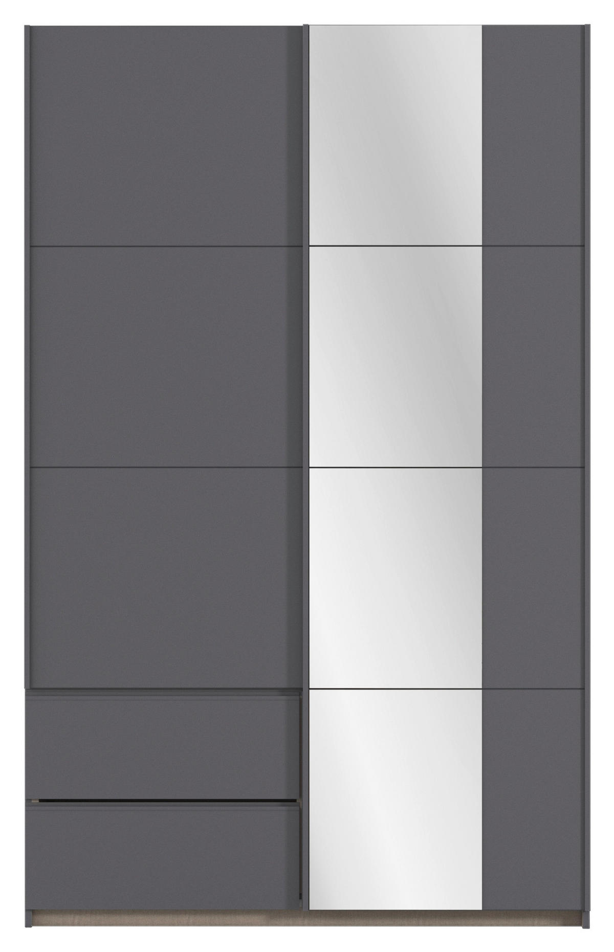 SCHWEBETÜRENSCHRANK in Grau  - Grau, Modern, Holzwerkstoff (131/210/59cm) - Rauch Möbel
