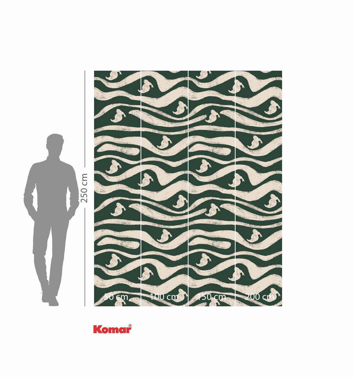 FOTOTAPETE - Naturfarben/Grün, Design, Textil (200/250cm) - Disney