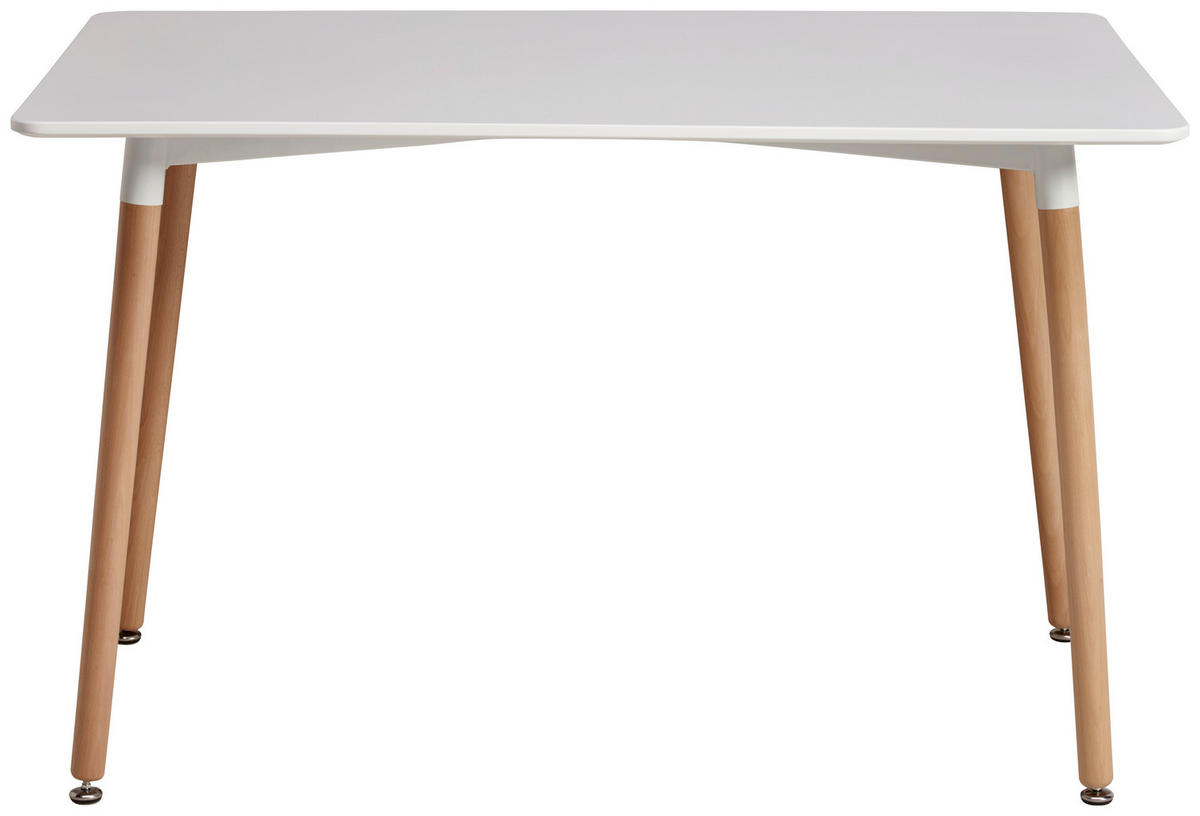 TISCHGRUPPE in Holz, Metall, Textil, Holzwerkstoff Grau, Weiß, Buchefarben  - Buchefarben/Weiß, LIFESTYLE, Holz/Holzwerkstoff (120/51/75/83/80/57cm) - Livetastic