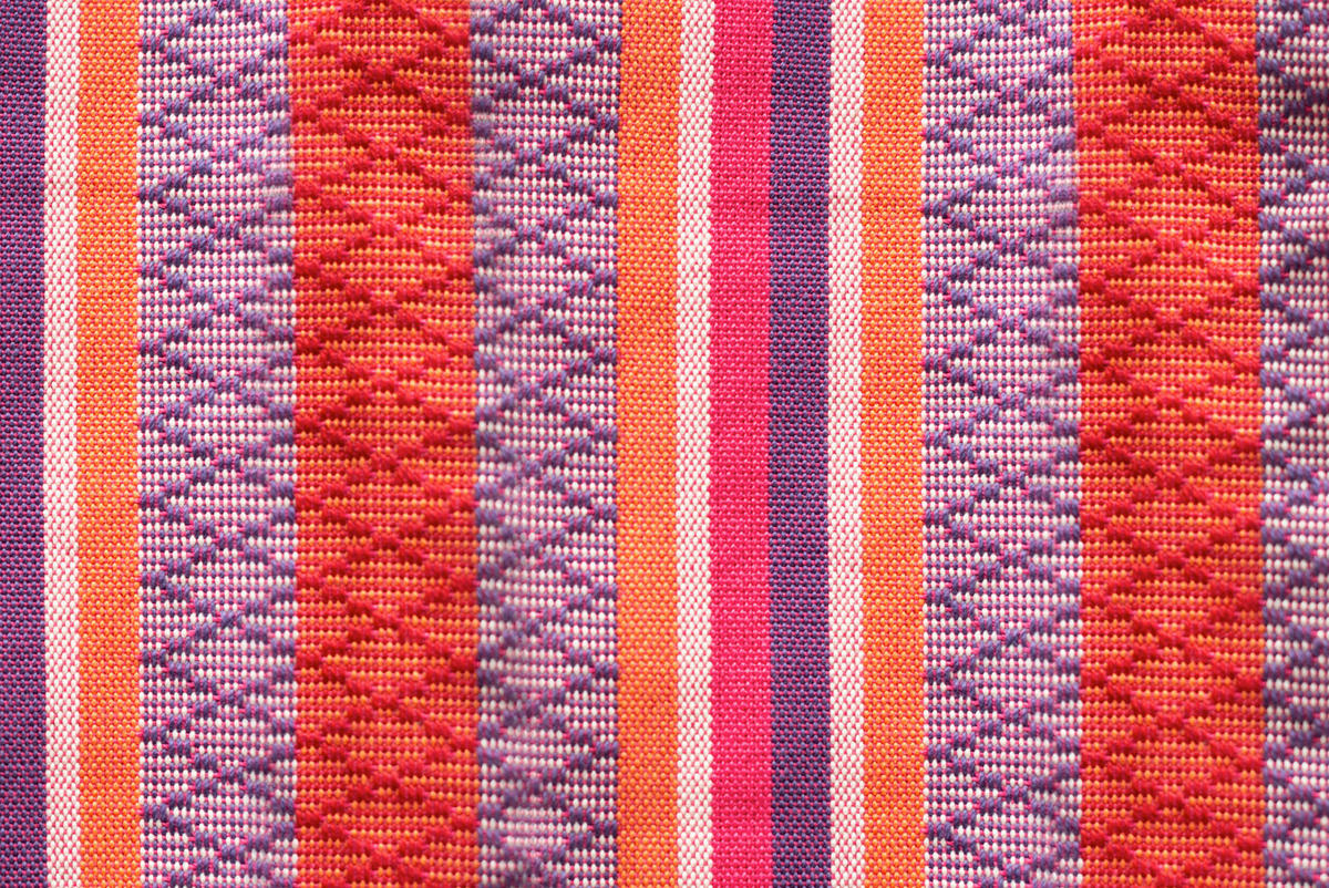 HÄNGESESSEL comfort org.cotton 110/160/180 cm  - Pink/Lila, KONVENTIONELL, Holz/Textil (110/160/180cm) - La Siesta