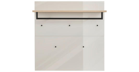 GARDEROBENPANEEL  in 97/97/30 cm  - Kaschmir/Eichefarben, Design, Glas/Holzwerkstoff (97/97/30cm) - Voleo