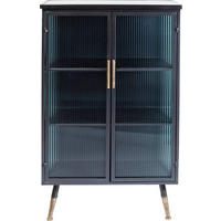 HIGHBOARD  in 72/120/38 cm  - Anthrazit/Messingfarben, Trend, Glas/Holzwerkstoff (72/120/38cm) - Kare-Design