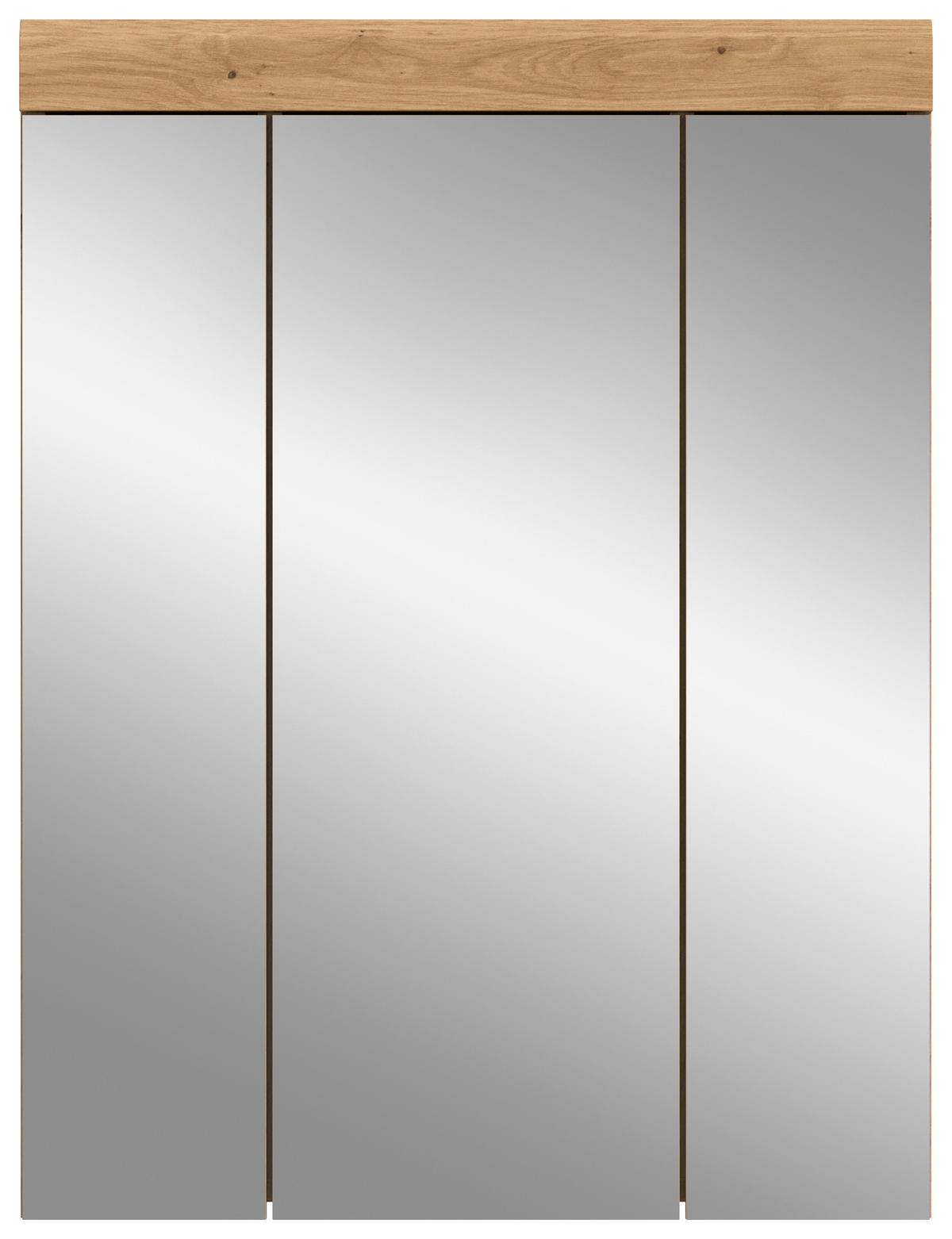 TÜKRÖS SZEKRÉNY 60/79/18 cm  - Artisan tölgy, Trend, faalapú anyag/üveg (60/79/18cm) - MID.YOU