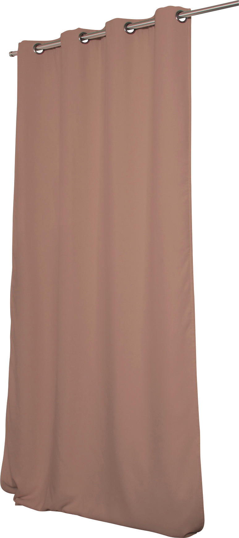LÄRMSCHUTZVORHANG Verdunkelung 145/260 cm   - Braun, Design, Textil (145/260cm)