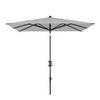 SONNENSCHIRM  240/224-257 cm  - Hellgrau/Schwarz, Basics, Textil/Metall (240/224-257cm) - KNIRPS
