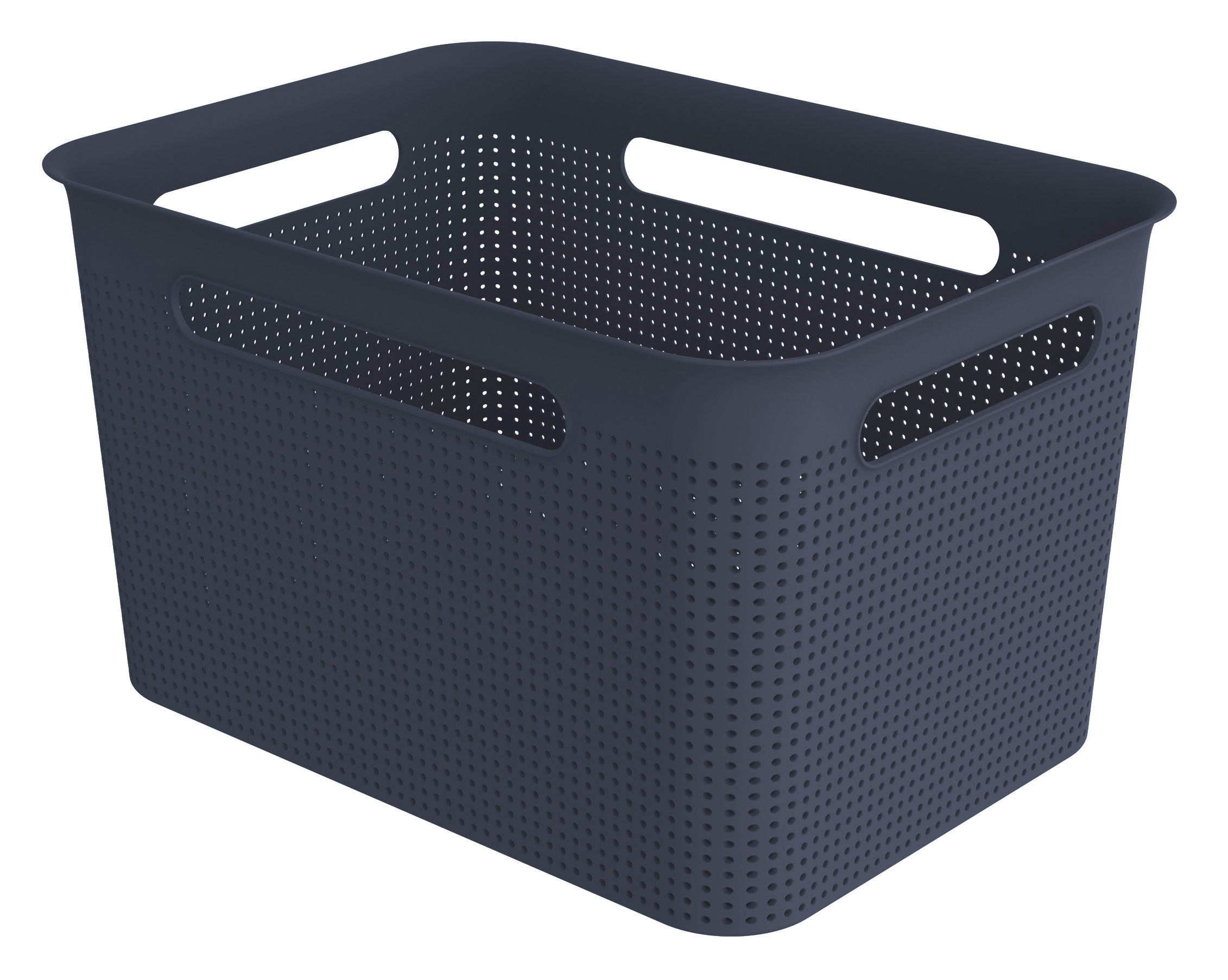 BOX - Dunkelblau, KONVENTIONELL, Kunststoff (36/26,2/21,1cm) - Rotho