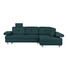 WOHNLANDSCHAFT in Textil Petrol - Chromfarben/Petrol, Design, Textil/Metall (288/190cm) - Hom`in WOHNLANDSCHAFT in Textil Petrol - Chromfarben/Petrol, Design, Textil/Metall (288/190cm) - Hom`in