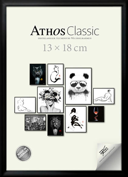 BILDERRAHMEN - Schwarz, Basics, Papier/Holzwerkstoff (13/18/1,8cm)