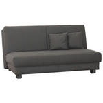 SCHLAFSOFA Webstoff Dunkelgrau  - Dunkelgrau/Schwarz, Design, Textil/Metall (160/85/100cm) - Carryhome