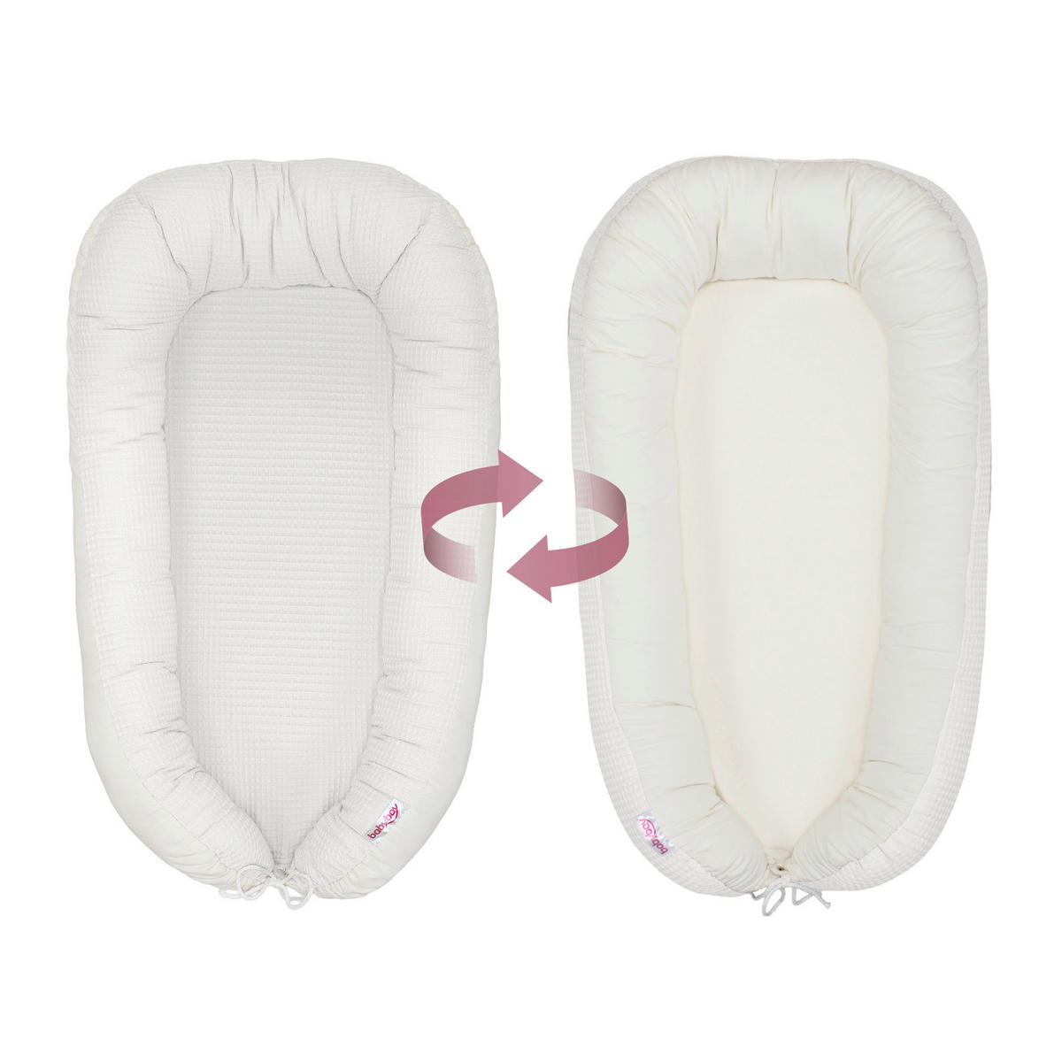 KUSCHELNEST babybay Kuschelnest Waffelpiqué  90/50/13 cm   - Weiß, Basics, Textil (90/50/13cm) - Babybay