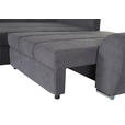 ECKSOFA Dunkelgrau Flachgewebe  - Chromfarben/Dunkelgrau, KONVENTIONELL, Textil/Metall (175/270cm) - Carryhome