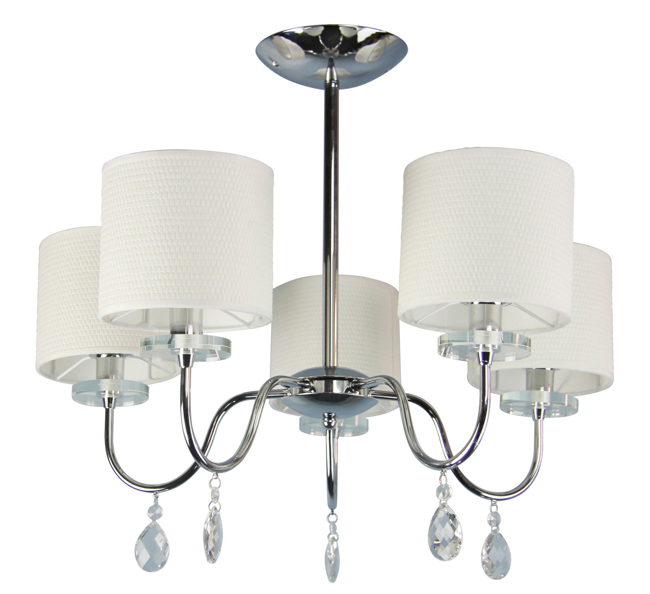 TAKLAMPA Estera 58/58/56 cm  - kromfärg, Klassisk, metall/plast (58/58/56cm)