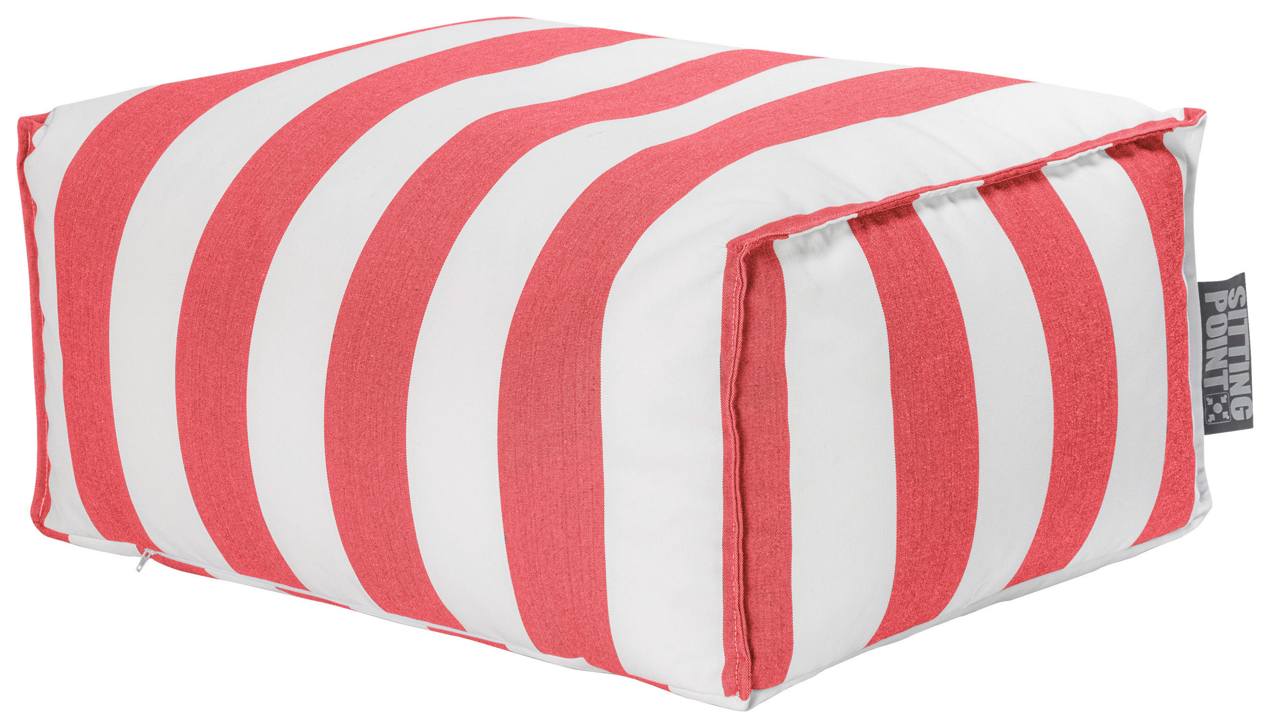 OUTDOORSITZSACK 100 l  - Rot/Weiß, LIFESTYLE, Textil (65/35/55cm)