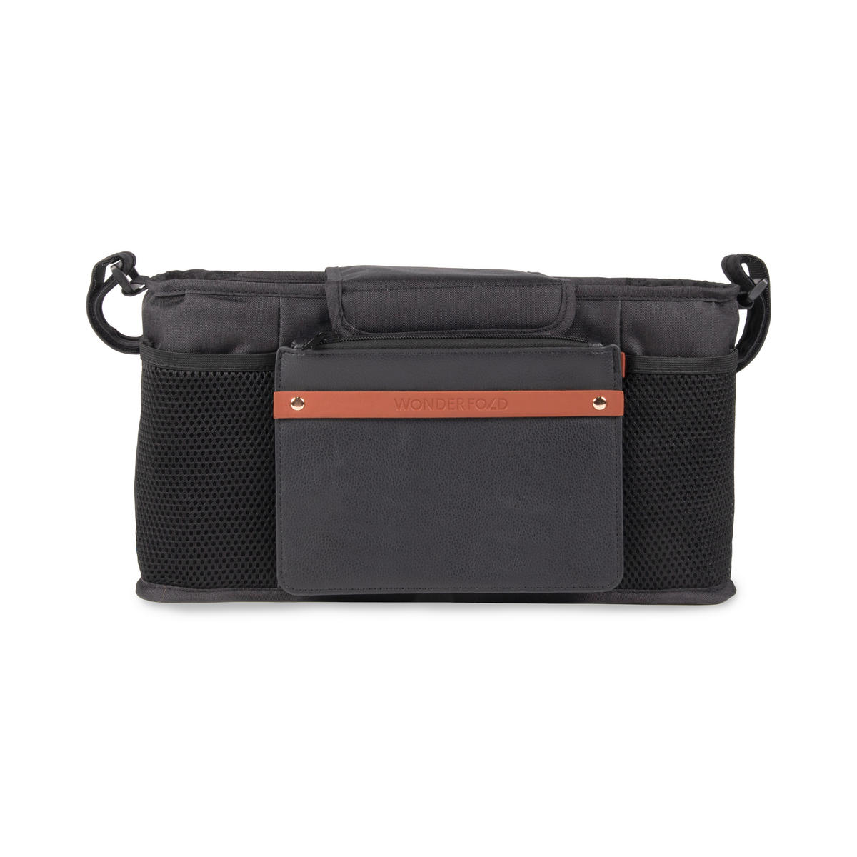 BUGGY-ORGANIZER Parent Console  - Schwarz, Basics, Textil (12.44/38.1/19.3cm) - WONDERFOLD