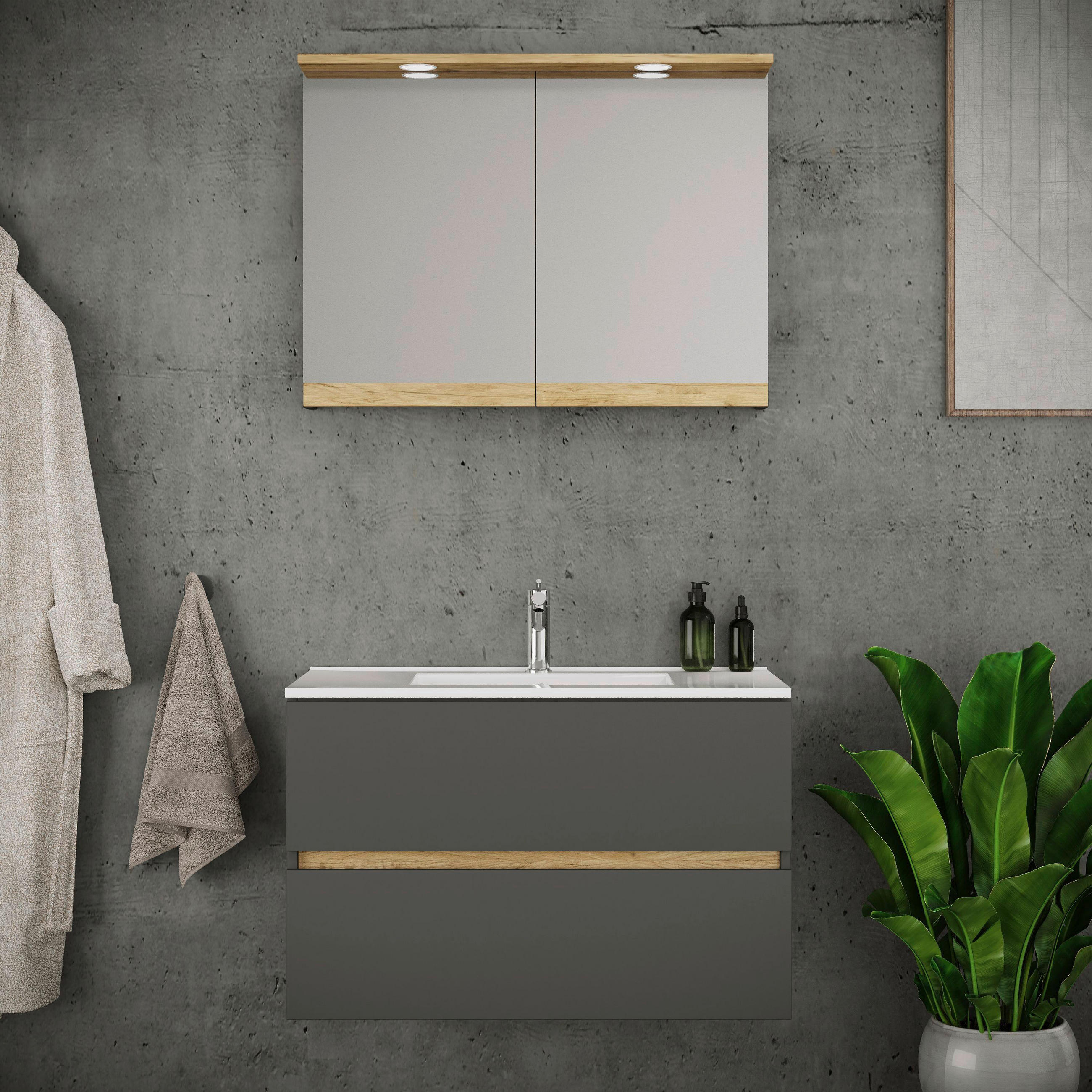 BADRUM 110 cm antracit, honungsek /110 cm
