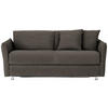 SCHLAFSOFA in Textil Braun  - Chromfarben/Braun, Modern, Textil/Metall (194/85/100cm) - Bali