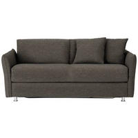 SCHLAFSOFA in Textil Braun  - Chromfarben/Braun, Modern, Textil/Metall (194/85/100cm) - Bali