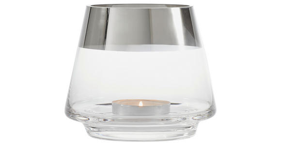 WINDLICHT  - Klar/Chromfarben, LIFESTYLE, Glas (15/13cm) - Ambia Home