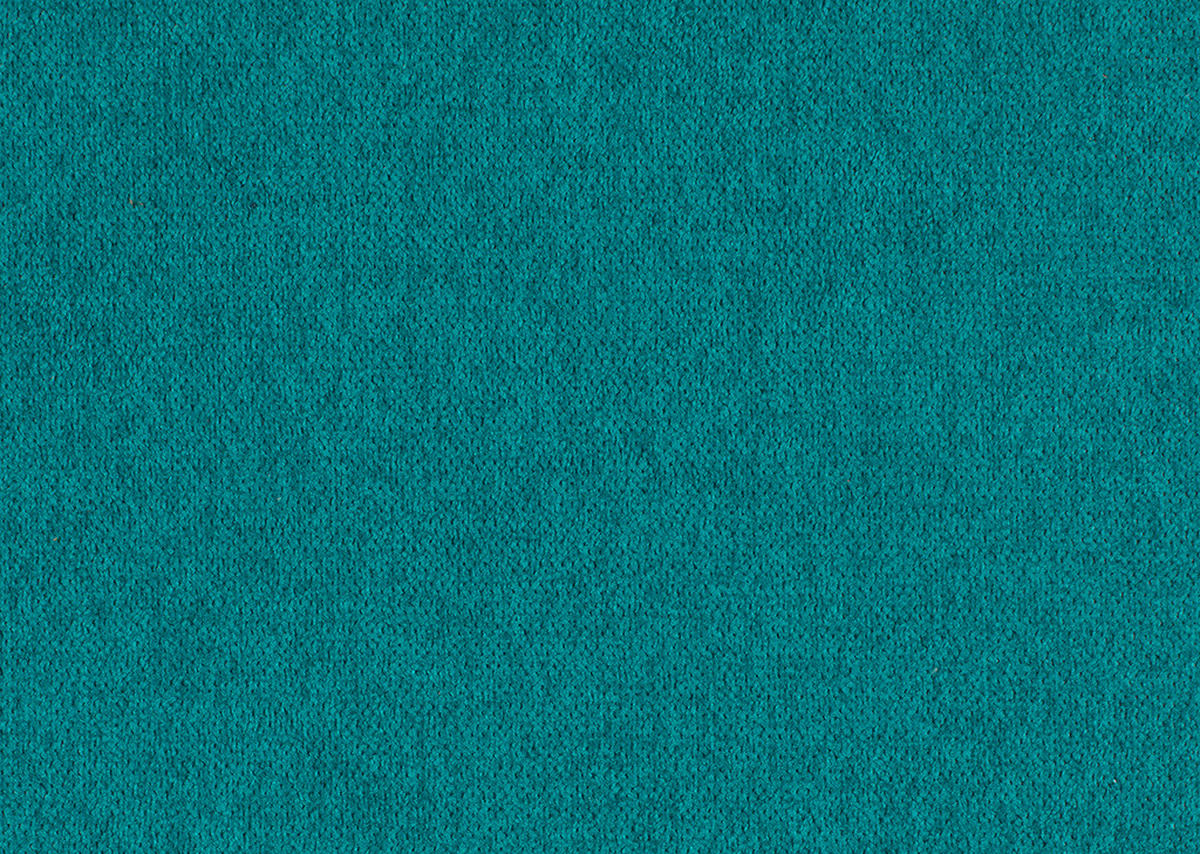 ECKSOFA in Chenille Petrol  - Chromfarben/Petrol, Natur, Textil/Metall (297/214cm) - Valdera