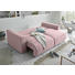 SCHLAFSOFA in Textil, Holzwerkstoff Pink - Pink/Silberfarben, Design, Holzwerkstoff/Kunststoff (250/87/129cm) - Carryhome SCHLAFSOFA in Textil, Holzwerkstoff Pink - Pink/Silberfarben, Design, Holzwerkstoff/Kunststoff (250/87/129cm) - Carryhome