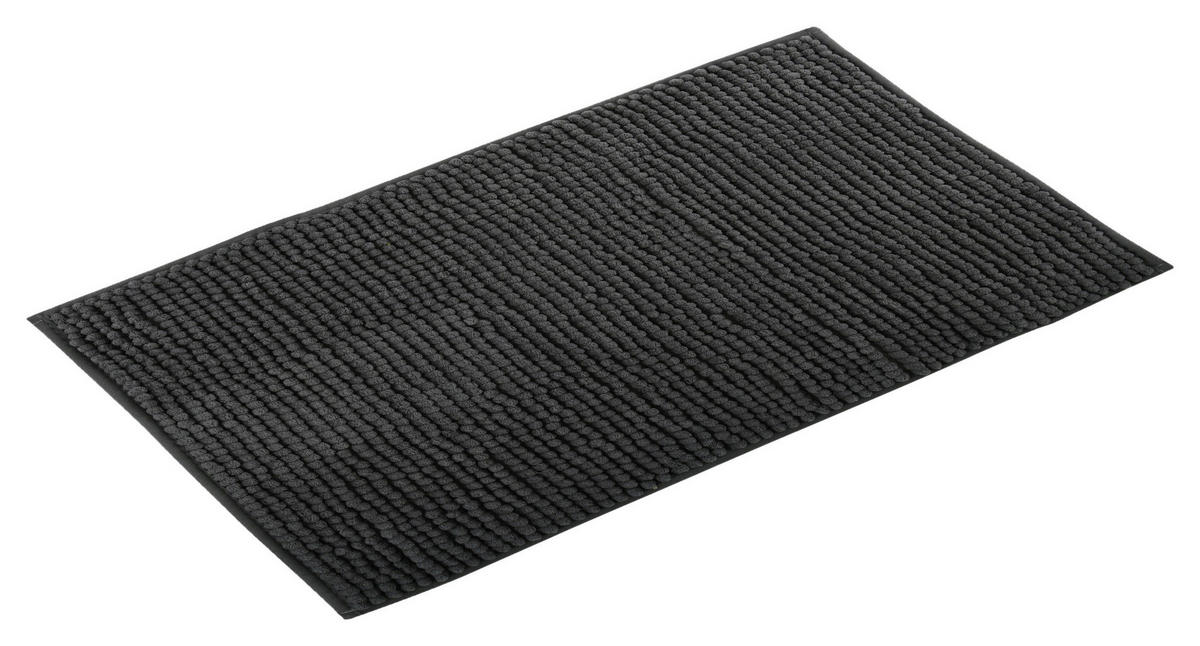 BADTEPPICH Grau 80/50 cm  - Grau, KONVENTIONELL (80/50cm) - Spirella