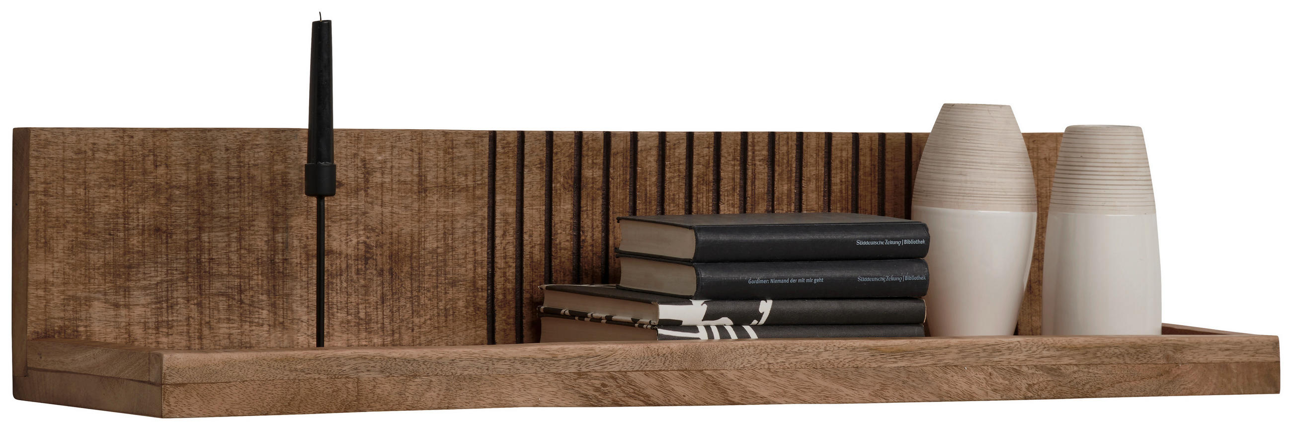 Carryhome NÁSTĚNNÁ POLICE, mangové dřevo, přírodní barvy, světle hnědá, 100/20/25 cm