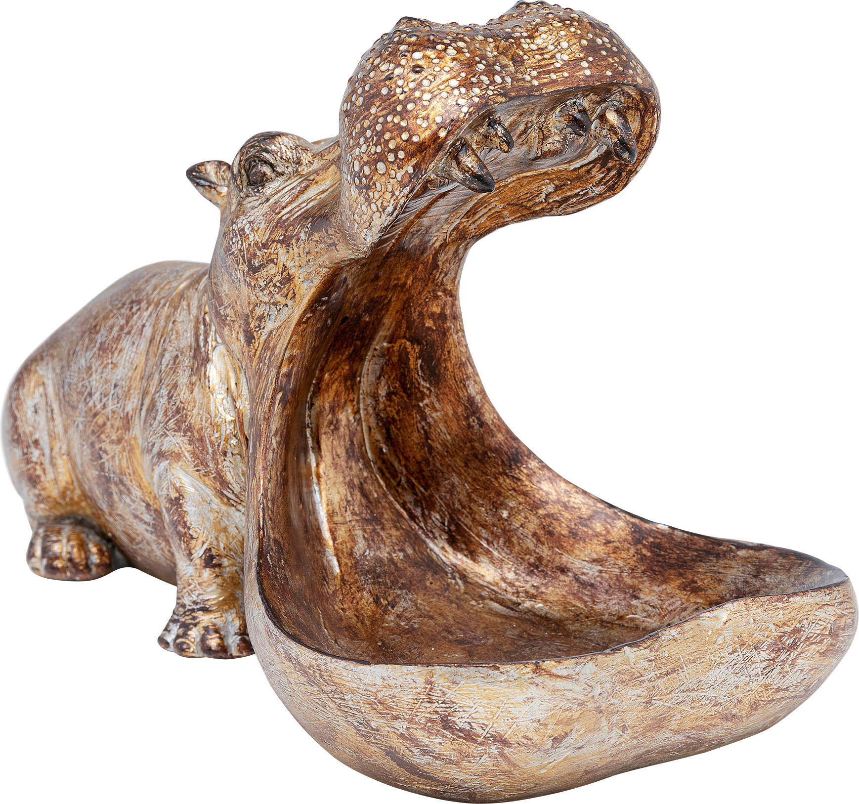 Kare-Design Dekotier Braun, Gold 14.5x27x17 cm