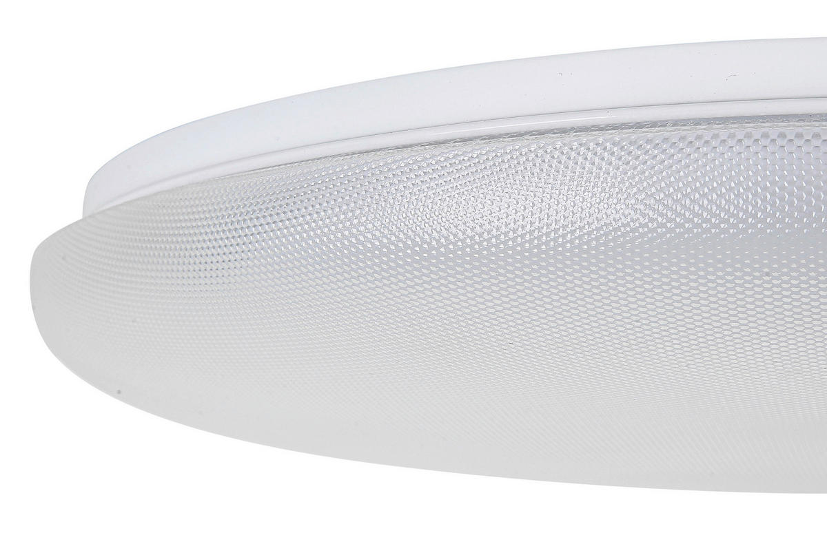 LED MENNYEZETI LÁMPA - áttetsző/fehér, Trend, műanyag/fém (50/8cm) - Novel