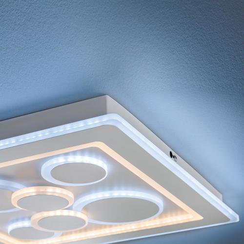 LED-DECKENLEUCHTE Ratio 50,1/50,1/5,3 cm   - Weiß, Design, Kunststoff (50,1/50,1/5,3cm) - Fischer & Honsel
